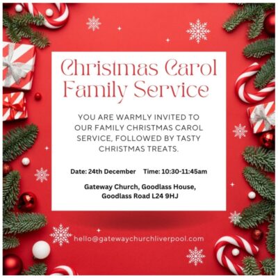 Carol service Sunday 24/12/23 10:30am