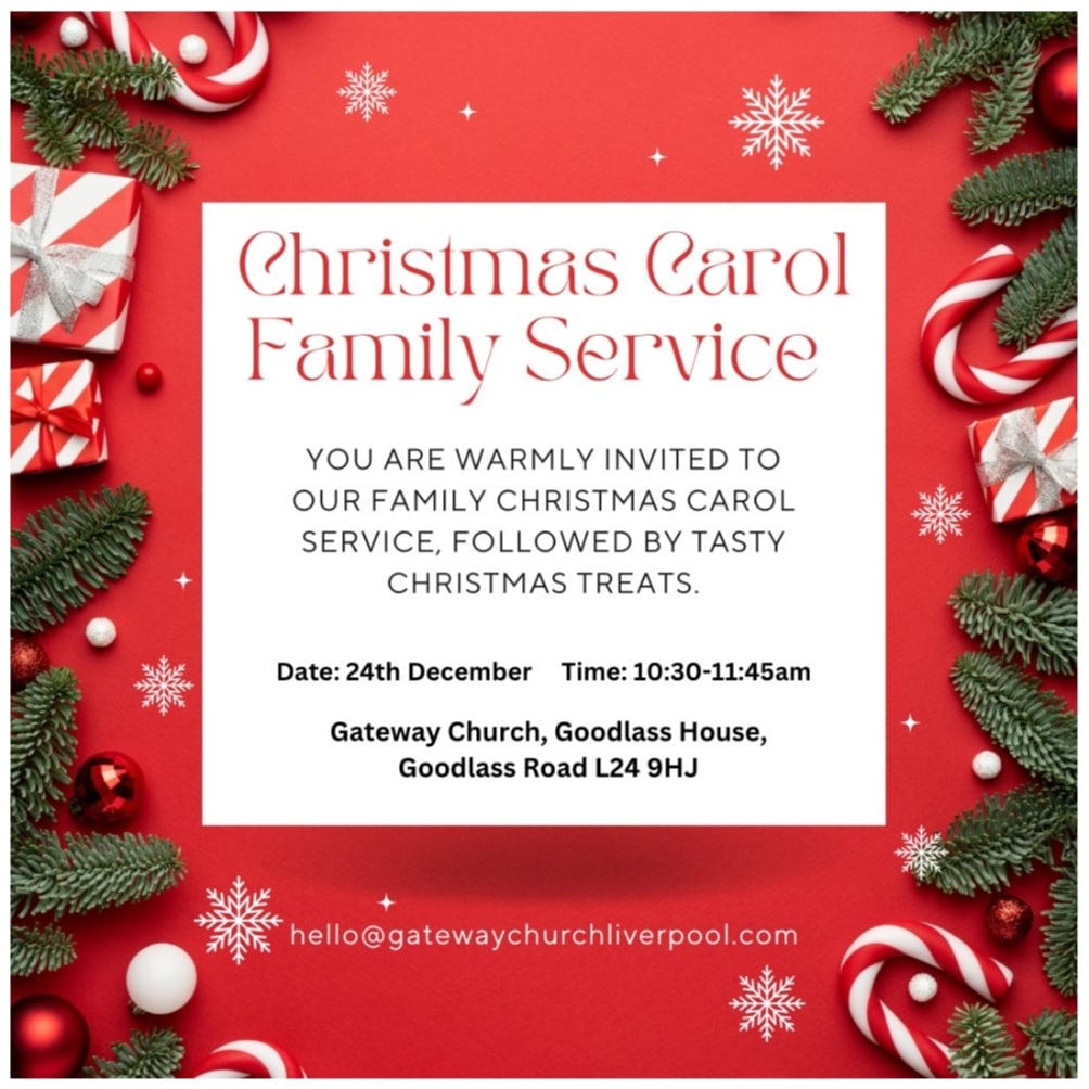 Carol service Sunday 24/12/23 10:30am